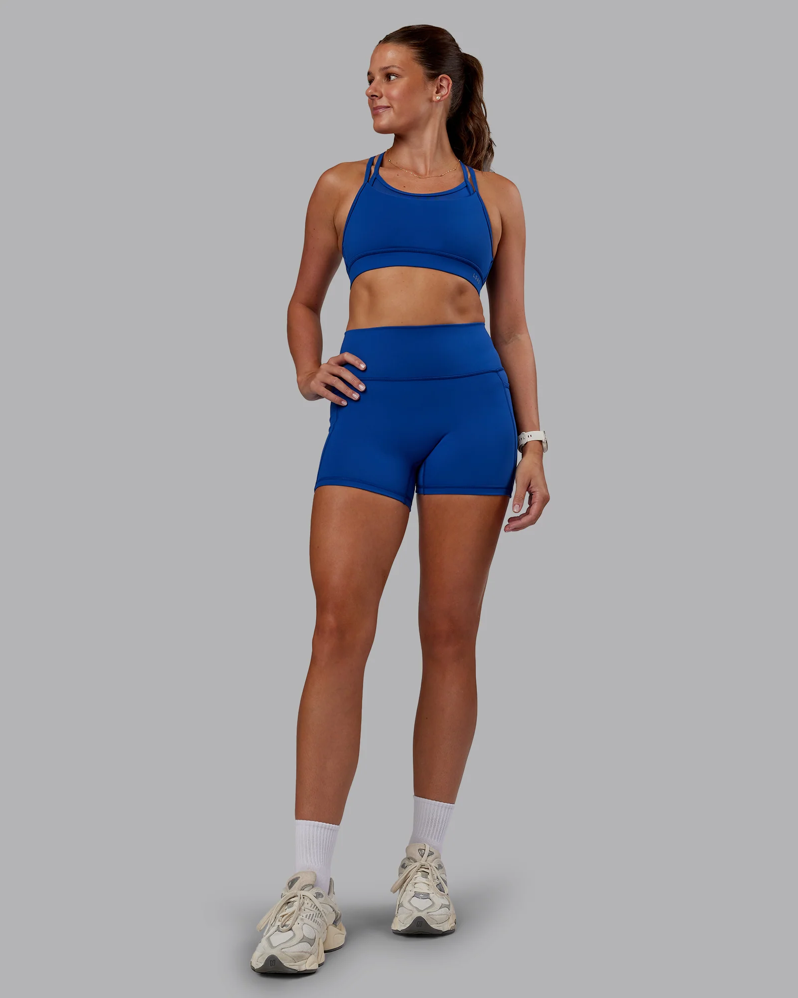 Genesis Layered Sports Bra - Blue Quartz