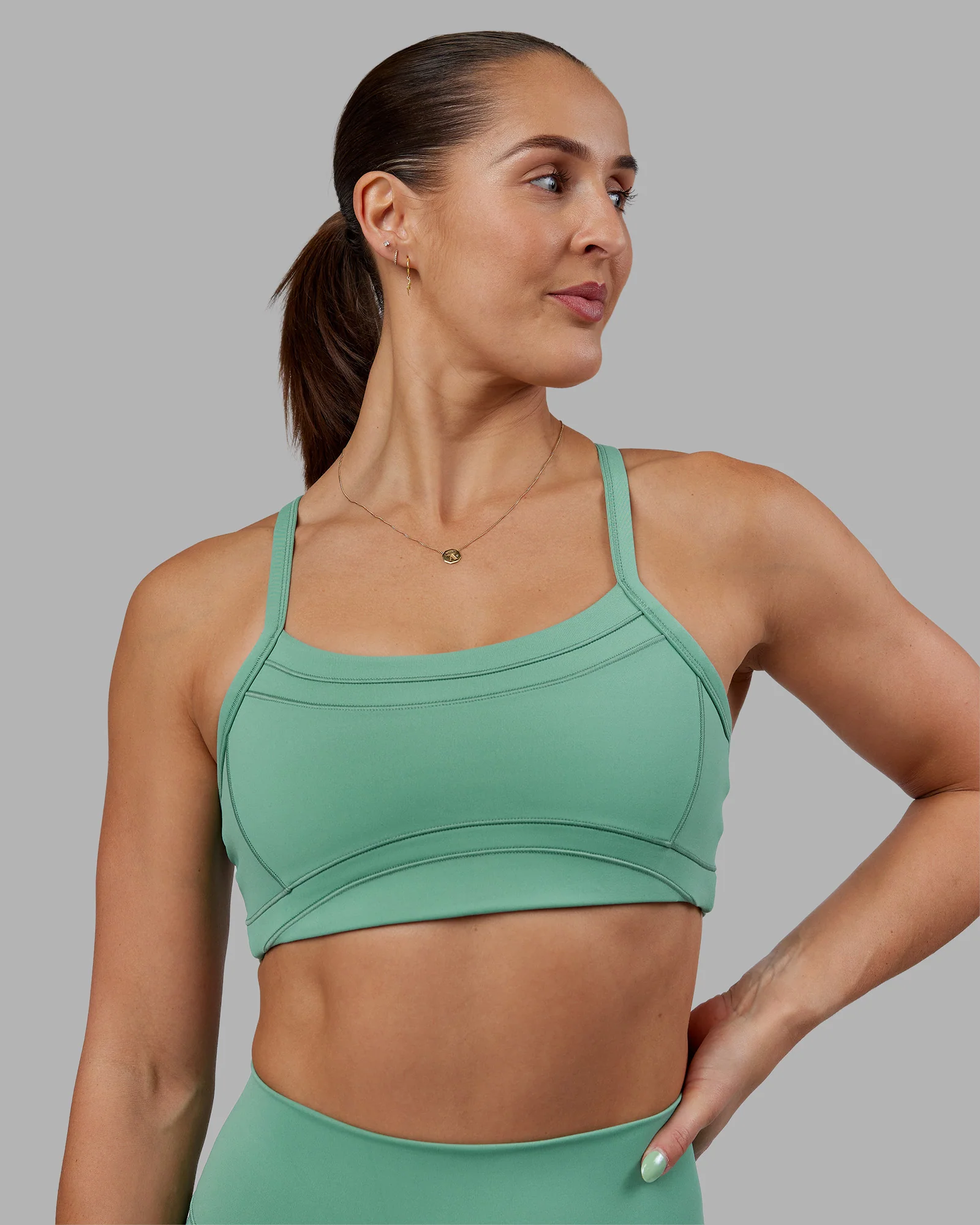 7160-abs-ignite-sports-bra-matcha-green-1.webp Abs Ignite Sports Bra - Matcha Green