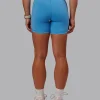 Fusion Ultra High-Rise 6" Short Pockets - Azure Blue