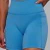 Fusion Ultra High-Rise 6" Short Pockets - Azure Blue