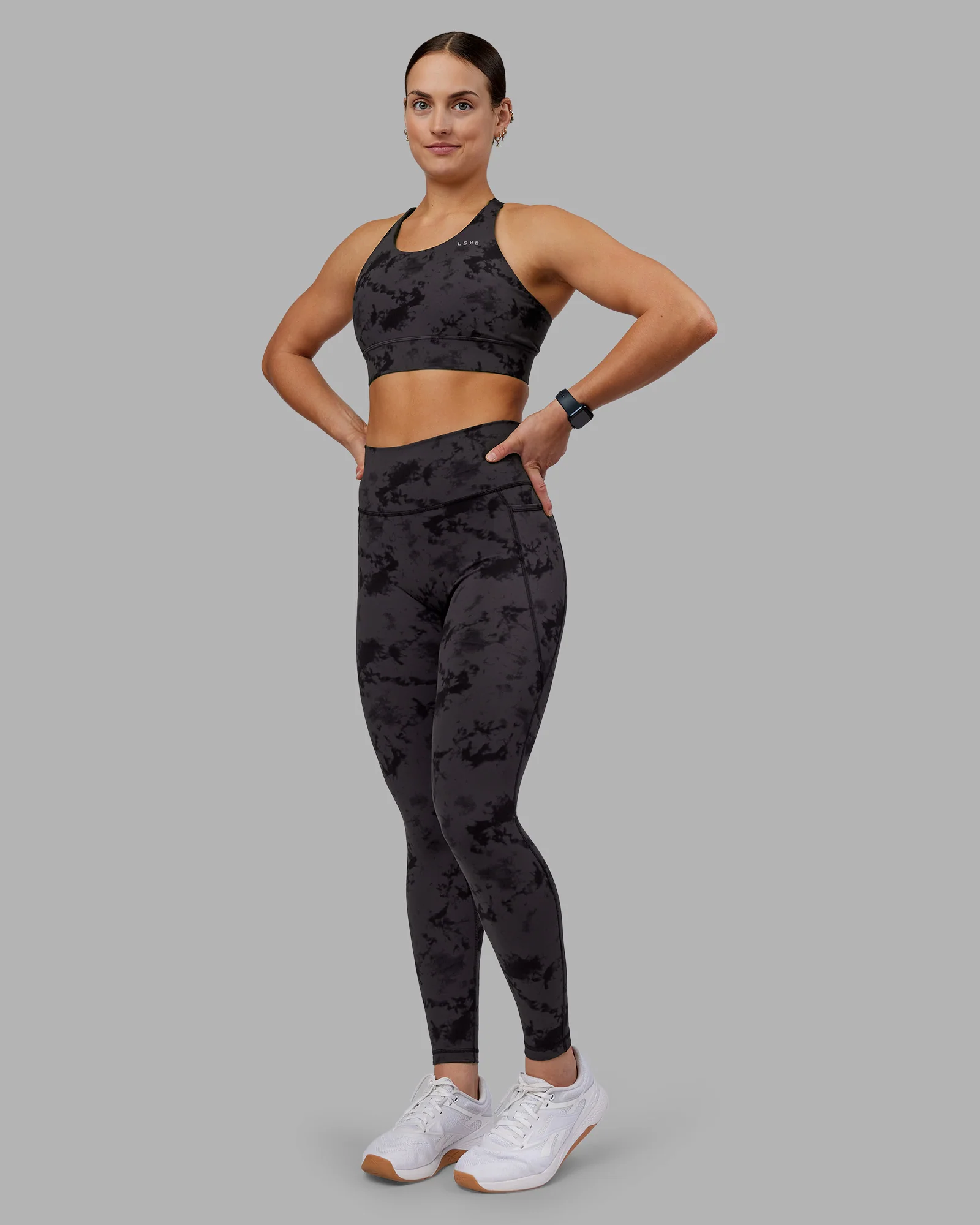 7295-accelerate-split-strap-sports-bra-black-tie-dye-5.webp Accelerate Split Strap Sports Bra - Black Tie Dye