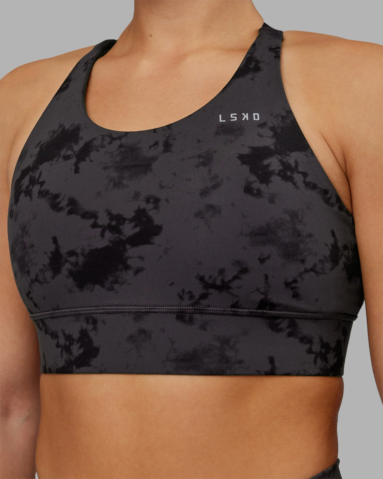 7295-accelerate-split-strap-sports-bra-black-tie-dye-7.webp Accelerate Split Strap Sports Bra - Black Tie Dye