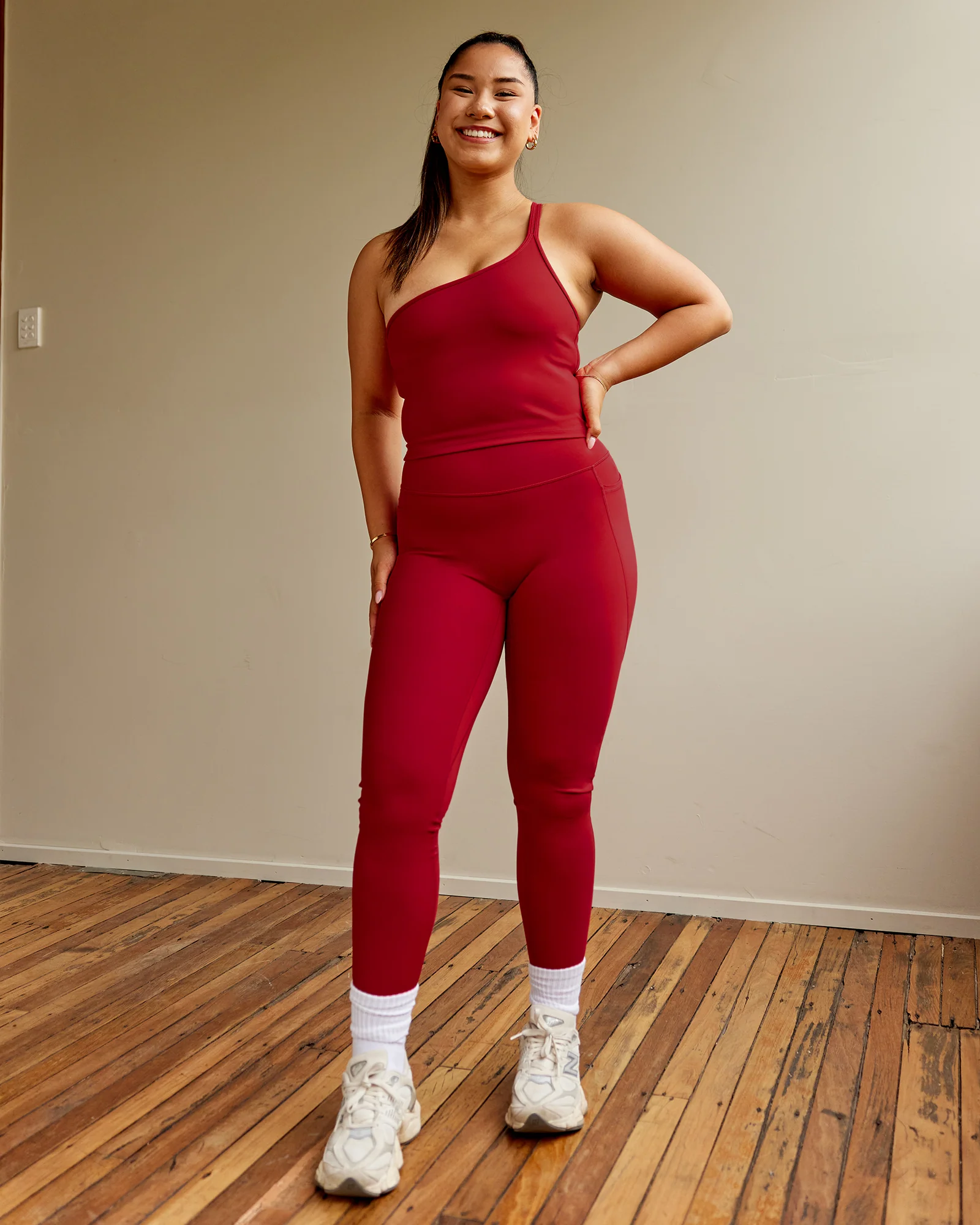 7340-vivid-skimmer-shelf-bra-tank-cherry-red-2.webp Vivid Skimmer Shelf Bra Tank - Cherry Red