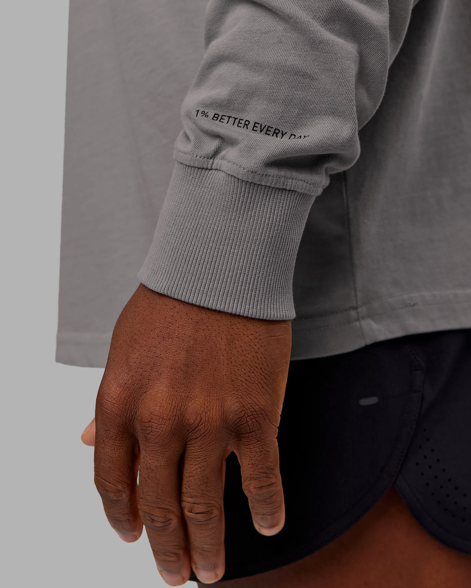 Chrome Washed Heavyweight Oversized Long Sleeve Tee - Circular Grey-Black