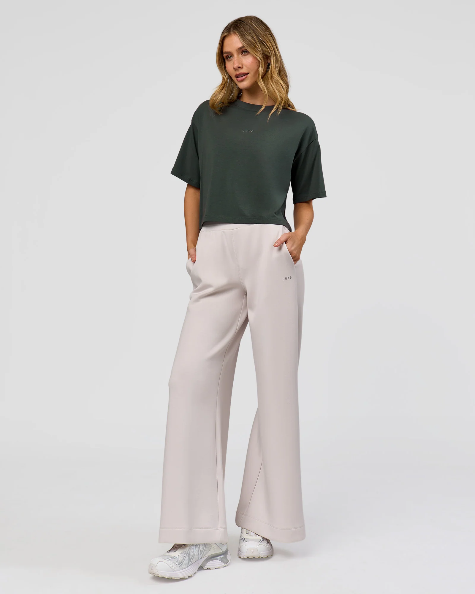 Go-To FLXCotton Skimmer Tee - Carbon Green-Carbon Green
