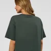 Go-To FLXCotton Skimmer Tee - Carbon Green-Carbon Green
