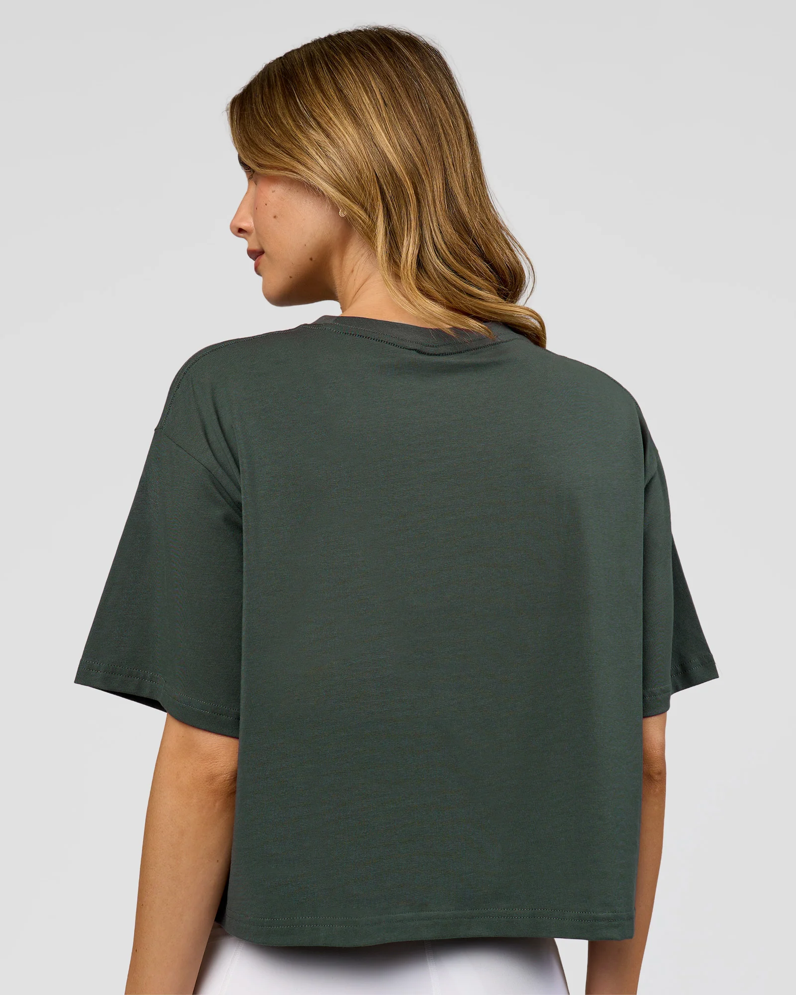 Go-To FLXCotton Skimmer Tee - Carbon Green-Carbon Green