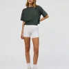 Go-To FLXCotton Skimmer Tee - Carbon Green-Carbon Green