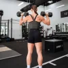 Flame Ribbed Tank - Dark Storm