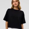 Go-To FLXCotton Skimmer Tee - Black-Black