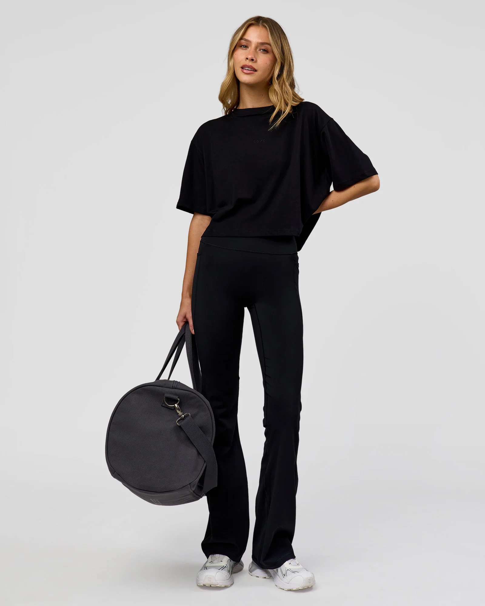 Go-To FLXCotton Skimmer Tee - Black-Black