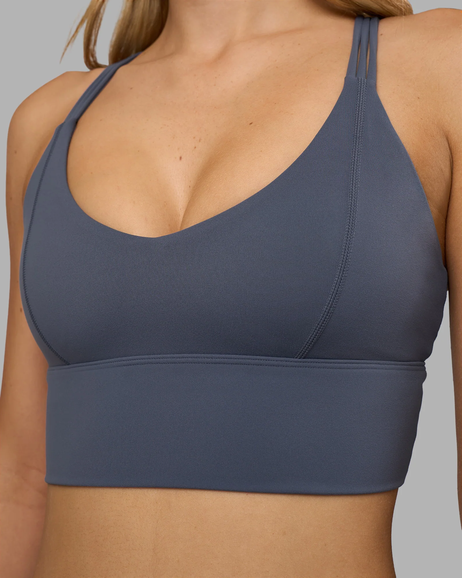 Flash Longline Sports Bra - Night Shadow