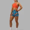 AMRAP High Neck Sports Bra - Ultra Orange