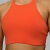 AMRAP High Neck Sports Bra - Ultra Orange