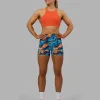 AMRAP High Neck Sports Bra - Ultra Orange