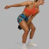 AMRAP High Neck Sports Bra - Ultra Orange