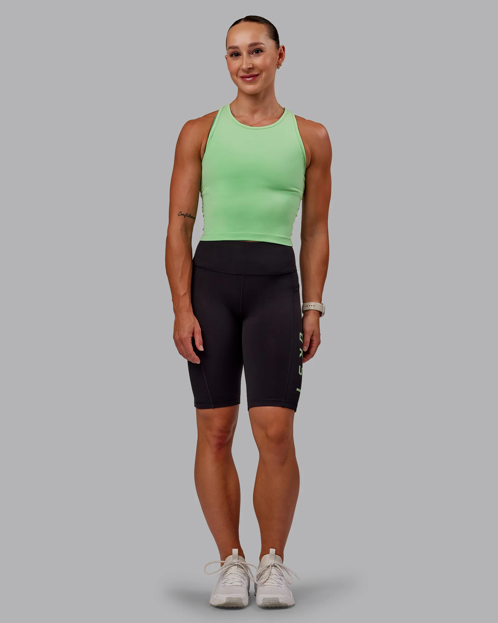 Rep Ultra High-Rise 9" Short Pockets - Black-Surreal Green