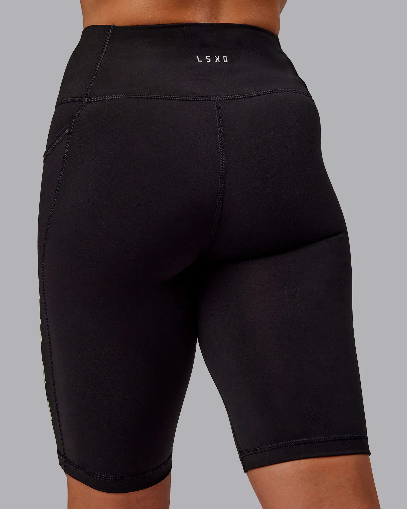 Rep Ultra High-Rise 9" Short Pockets - Black-Surreal Green