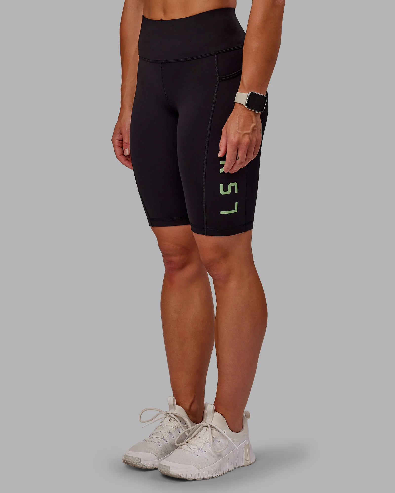 Rep Ultra High-Rise 9" Short Pockets - Black-Surreal Green