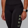 Rep Ultra High-Rise 9" Short Pockets - Black-Surreal Green