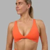 Impulse Reversible Sports Bra - Ultra Orange