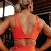 Impulse Reversible Sports Bra - Ultra Orange