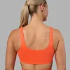Impulse Reversible Sports Bra - Ultra Orange