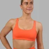 Impulse Reversible Sports Bra - Ultra Orange
