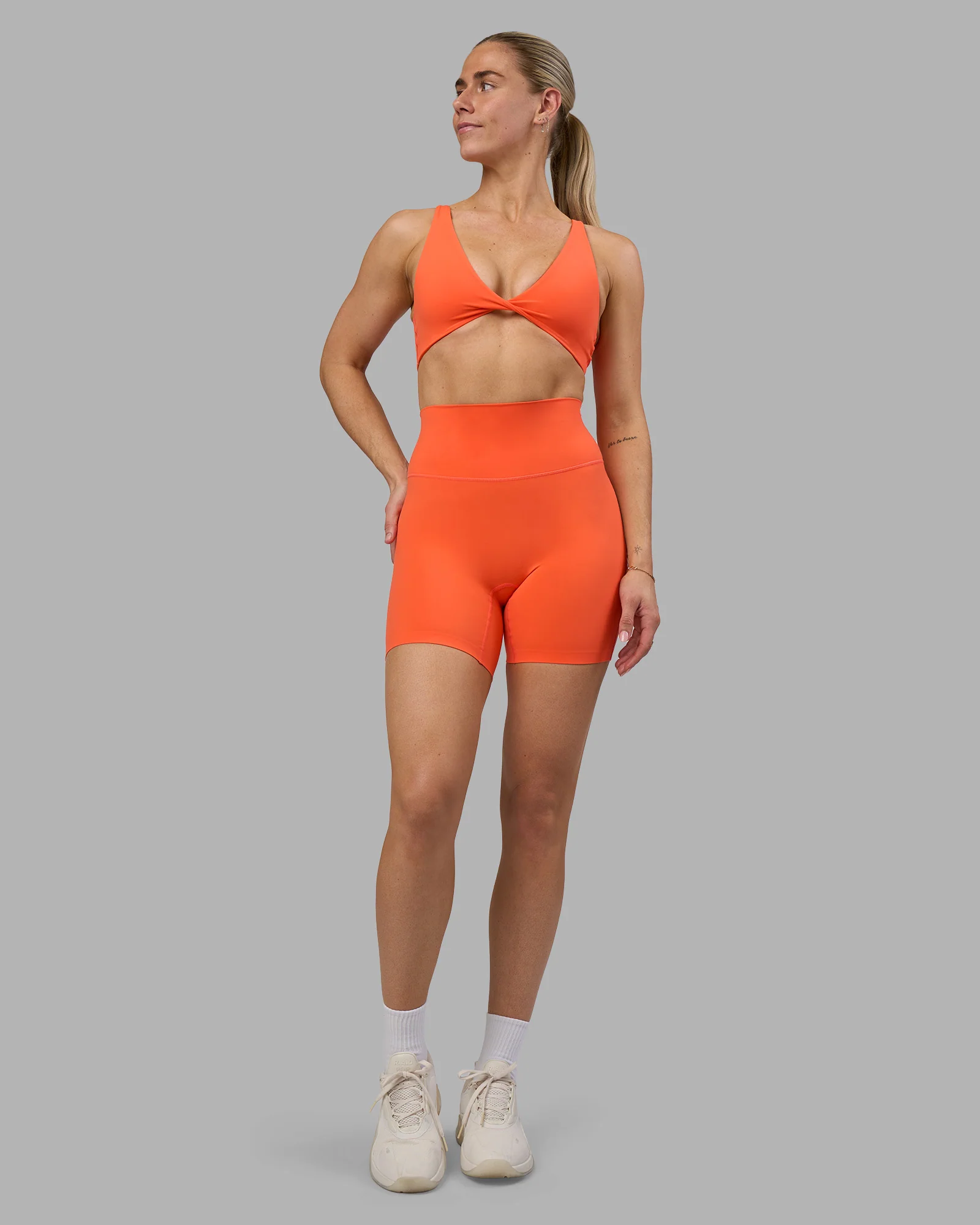Impulse Reversible Sports Bra - Ultra Orange