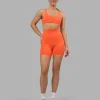 Impulse Reversible Sports Bra - Ultra Orange