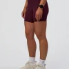 Fusion Jacquard High-Rise 6" Short Pockets - Cherry Lacquer