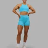 Fusion High-Rise 6" Short Pockets - Blue Atoll