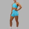 Fusion High-Rise 6" Short Pockets - Blue Atoll