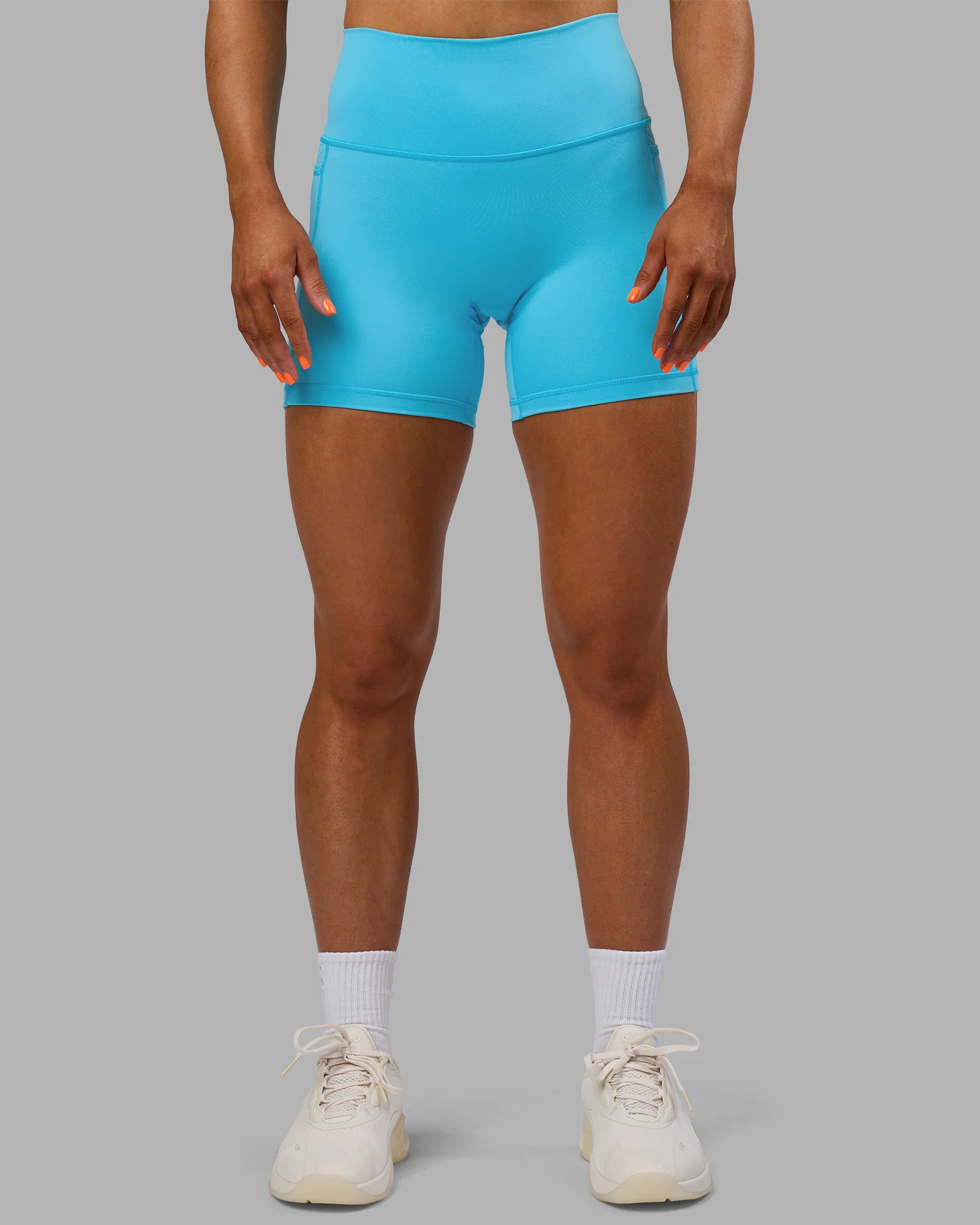 Fusion High-Rise 6" Short Pockets - Blue Atoll