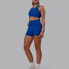 Fusion Ultra High-Rise 4" Short Pockets - Blue Quartz