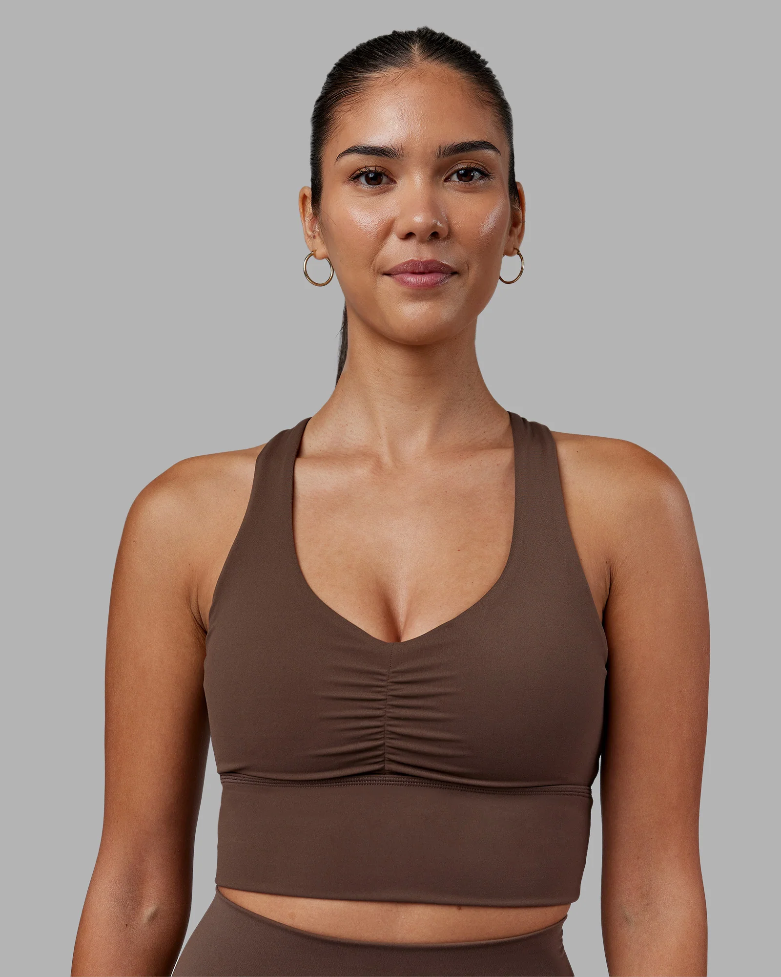 7635-evoke-longline-sports-bra-chocolate-martini-1.webp Evoke Longline Sports Bra - Chocolate Martini