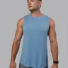 AeroFLX+ Seamless Muscle Tank - Elemental Blue/Ice Blue