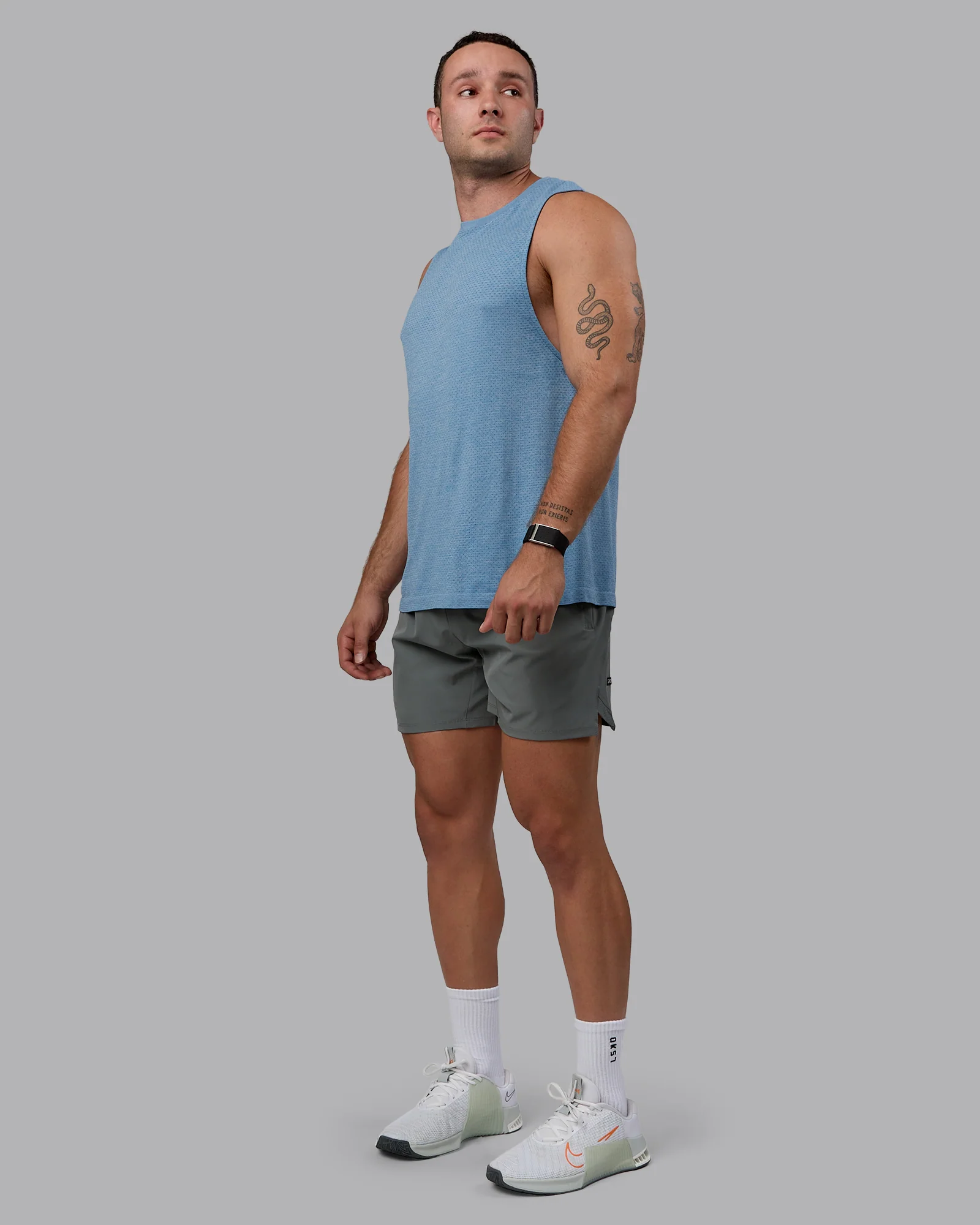 AeroFLX+ Seamless Muscle Tank - Elemental Blue/Ice Blue