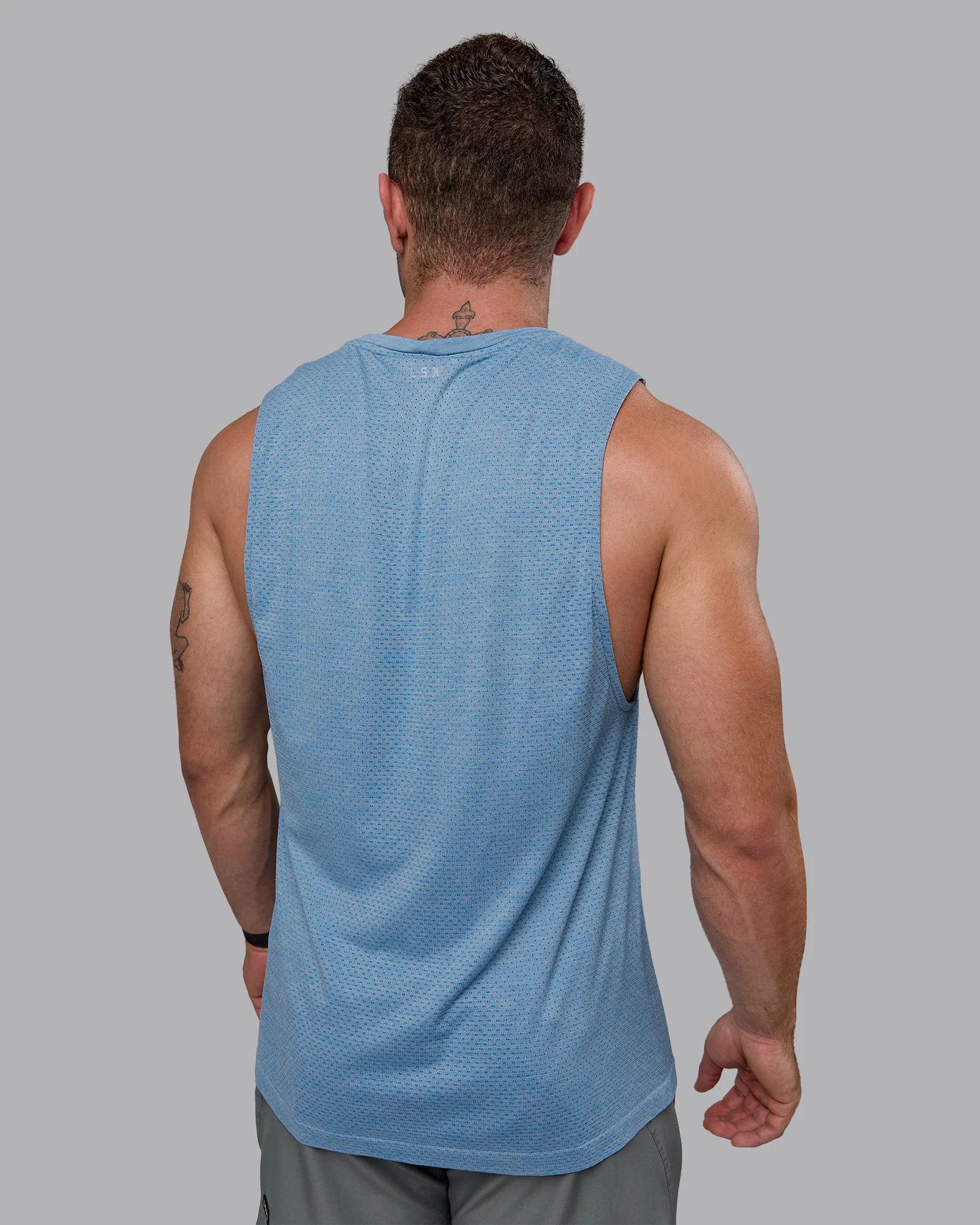 AeroFLX+ Seamless Muscle Tank - Elemental Blue/Ice Blue