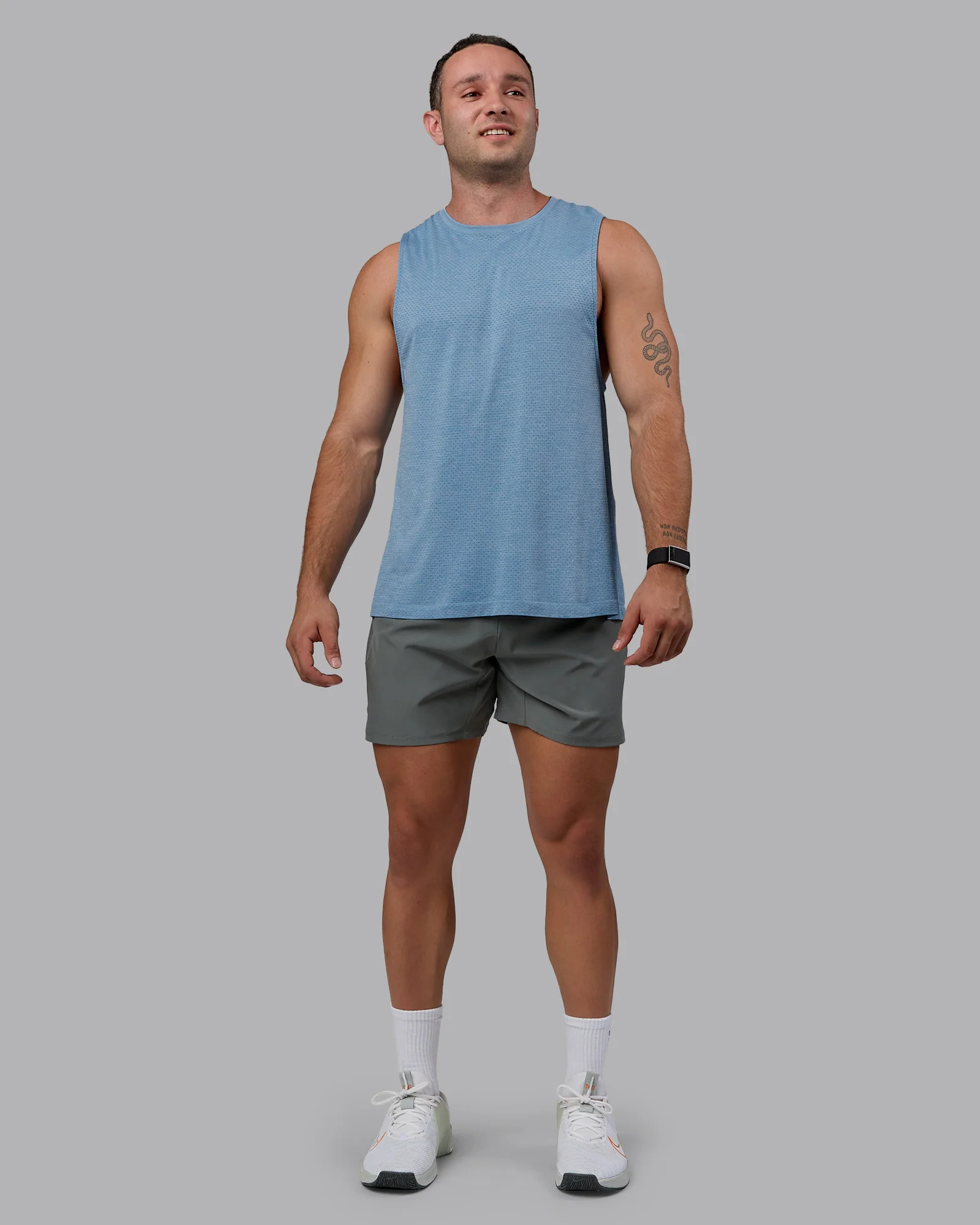 AeroFLX+ Seamless Muscle Tank - Elemental Blue/Ice Blue