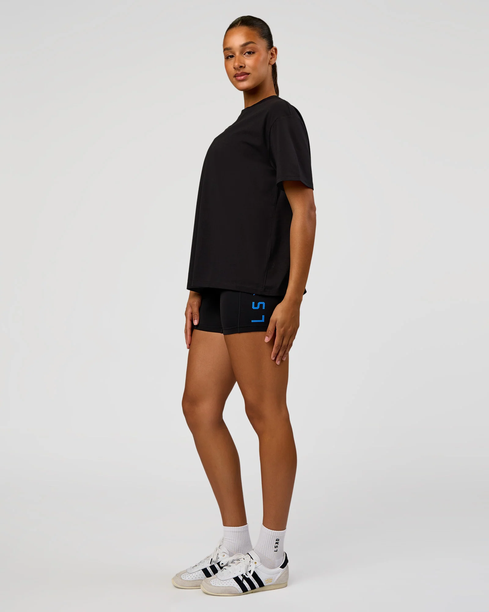 Go-To Love The Process FLXCotton Tee - Black-Palace Blue