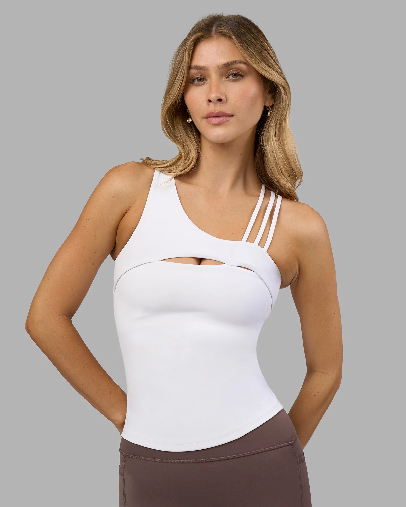 7742-galvanise-splice-shelf-bra-tank-white-1.webp Galvanise Splice Shelf Bra Tank - White