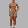 Fusion Ultra High-Rise 4" Short Pockets - Warm Smoke