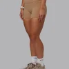 Fusion Ultra High-Rise 4" Short Pockets - Warm Smoke