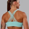 Push The Limit Sports Bra - Island Paradise