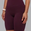 Elixir Ultra High-Rise 9" Short Pockets - Cherry Lacquer