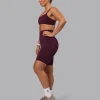 Elixir Ultra High-Rise 9" Short Pockets - Cherry Lacquer