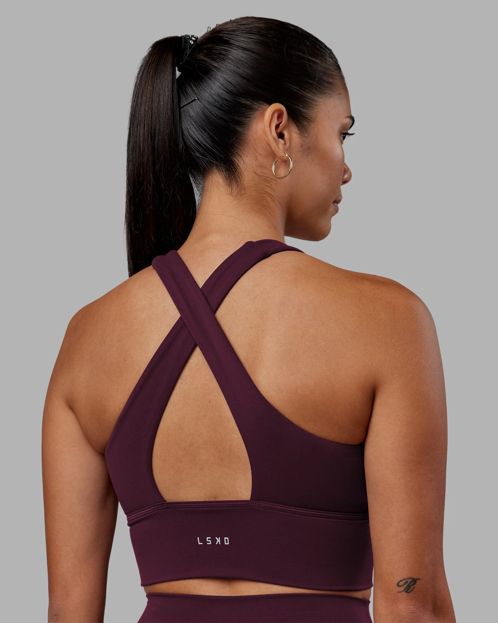 7849-evoke-longline-sports-bra-cherry-lacquer-2.webp Evoke Longline Sports Bra - Cherry Lacquer