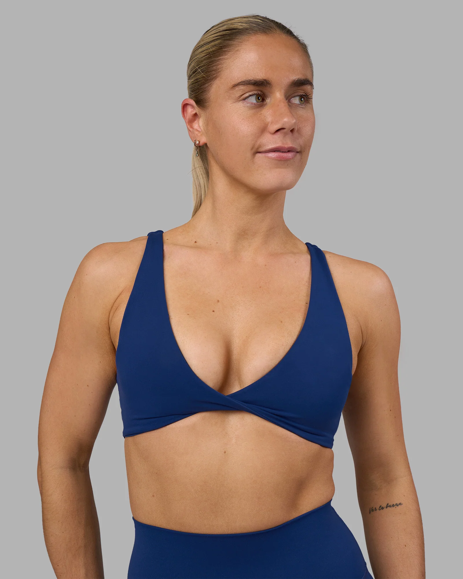 Impulse Reversible Sports Bra - Midnight Blue