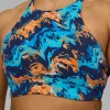 AMRAP High Neck Sports Bra - React Print